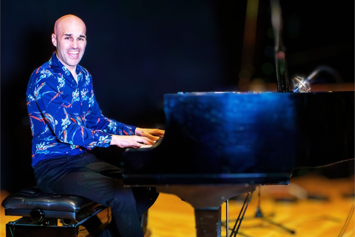 Michael Turner, pianist and vocalist of The Honky Cat